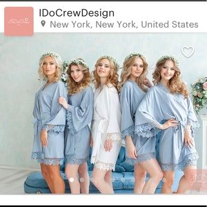 Bridesmaid and bride robes
